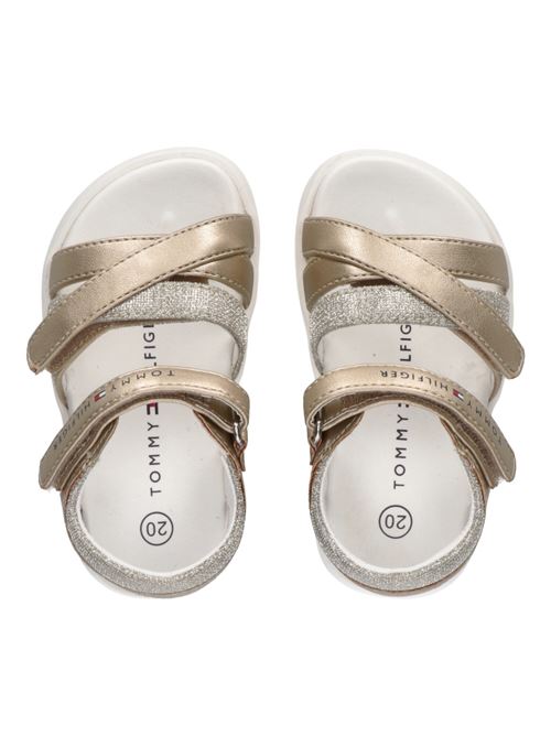 Sandalo con glitter TOMMY HILFIGER | 33236PLATINO